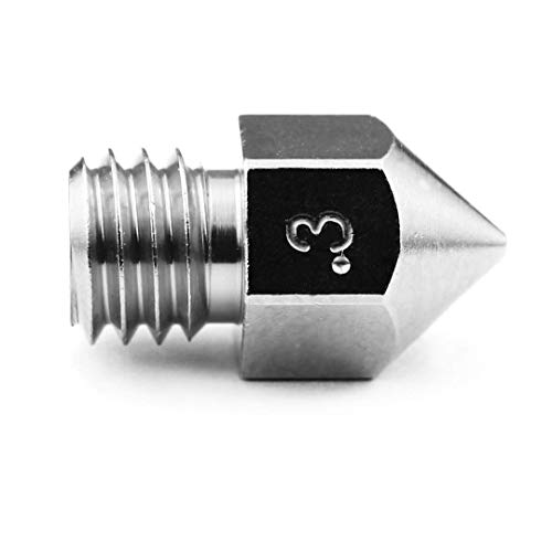 Micro Swiss Plated Wear Resistant Nozzle MK8 MakerBot, CraftBot, BQ Witbox, BQ Prusa I3 Hephestos .3mm (M2549-03)