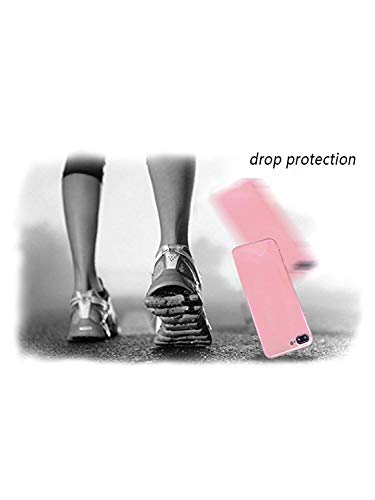 Avocado Phone Case for iPhone 7/iPhone 8, MAYCARI Soft Full Protective Slim Pink Rubber Drop Protection for Girls Women