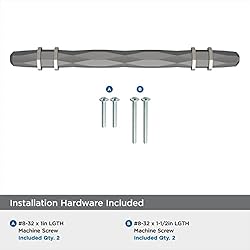 Amerock | Cabinet Pull | Black Chrome/Satin Nickel