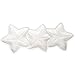 White Starfish Triple Serving Platter Dish 16 Inches Ceramic