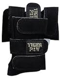 Tiger Paws Gymnastics Black Wrist Wraps | Adjustable Wrist Support | Wrist Injury Prevention