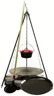 Bon-fire Full Cooking Set with Grill Grid, BBQ and Pancake Pan by The Cowshed