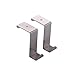 KES Stainless Steel Reversible Over The Door Hook Removable Cubicle Coat Hook 1.5 MM Extra Thick with Screw Hole, Brushed Finish 2 Pack, A8060-P2