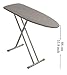 Mabel Home Ironing Board, Made in Europe by Mabel Home, Adjustable Height, Extra Thick Heavy Duty Padded Cover, Extra Cover Included (3 Different Models & Sizes) (Ergo (45
