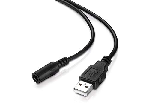 adaptare 40547 Charging Cable USB Type A Male to DC Barrel Jack Socket (5.5 x 2.5 mm – 60 cm)