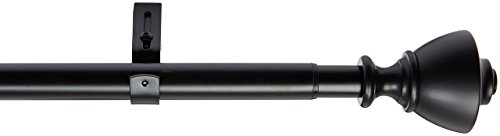 3 AmazonBasics+Curtain+Rod+Finials+Black