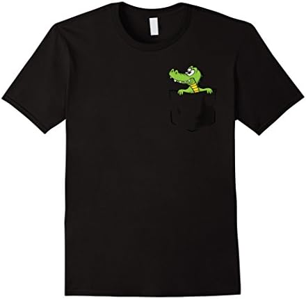 Mens La Crocodile T-Shirt Medium Black