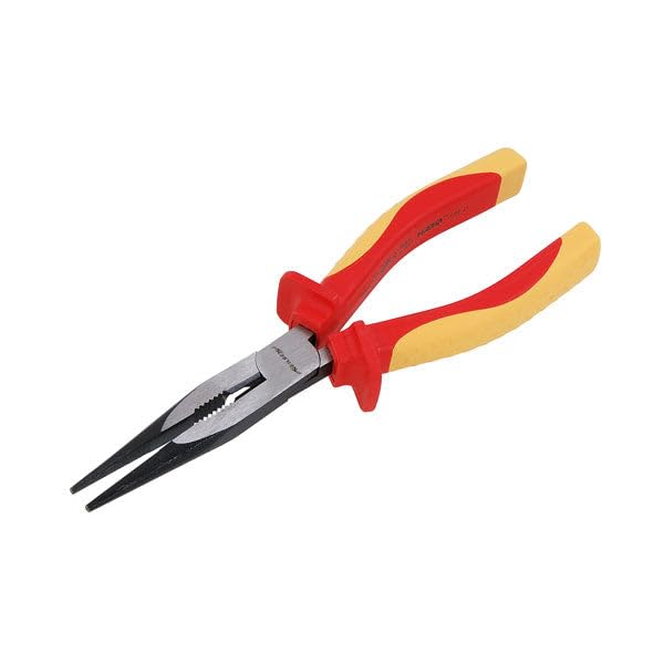 Neilsen CT5678 8in / 200mm VDE Long Nose Plier - 1000V Rated | Chrome Vanadium | Ideal for Electrical Work Applications