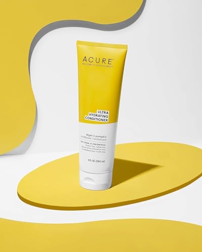 Acure Ultra Hydrating Conditioner - Deep Moisture Conditioner for Women & Men w/Dry, Damaged, Fine, Dry, Damaged, Color Treated Hair & Scalp w/Argan Oil, Vegan, Paraben Free, Sulfate Free - 8 fl oz