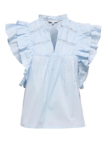 ONLY Onlsunny Capsl Frill Top WVN Noos
