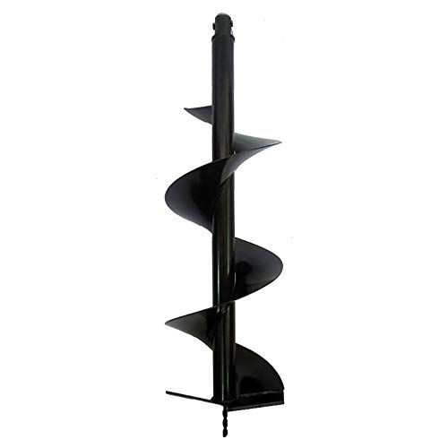 XtremepowerUS 4" Post Hole Digger Replacement Auger Bits Dig Earth Plant Hole Planting, Black