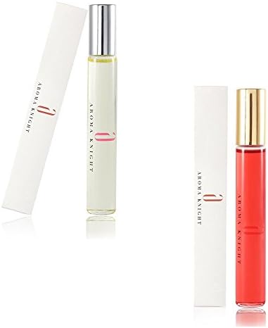 Aroma Knight Men Roll-On Cologne and Women Roll-On Perfume Fragrance Oil Package/CHIVALRY for Men, CAT'S EYE for Women, 0.34 oz. (10ml) / 100% Pure Fragrance Oil and Alcohol Free