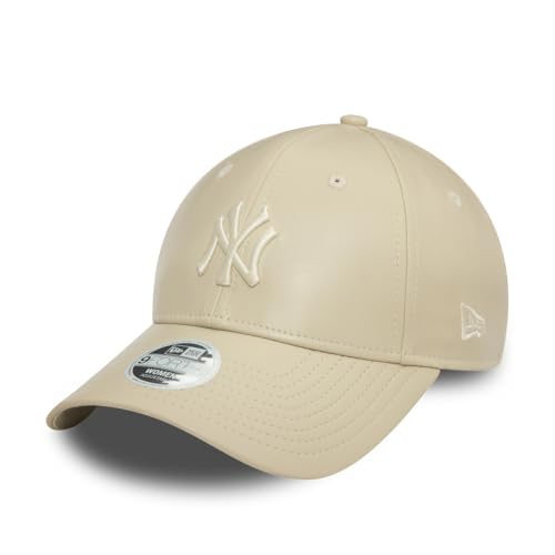 New Era 9Forty Womens Cap - Leatherette NY Yankees Beige