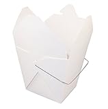 Chinese Take Out Food Pails With Handle, 32oz. - White - Set Of 40