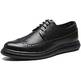 Santimon Burgundy Dress Shoes For Men Sleek Pointed Toe Lace-up Derby