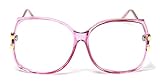 Retro Reading Eyeglasses Super Vintage Fashion Oversized Square Clear Lens