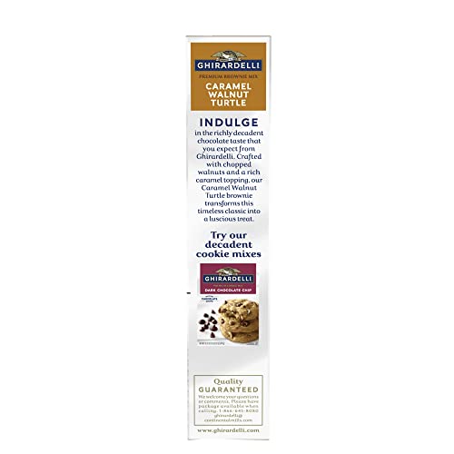 GHIRARDELLI Caramel Turtle Premium Brownie Mix 18.5 OZ (Pack of 2