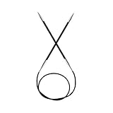 Knitter's Pride Karbonz Circular 32-inch (80cm) Knitting Needles; Size US 8 (5.00mm) 110274