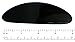 Parcelona French Oval Celluloid Glossy Black Automatic Hair Clip Barrette Hair Clip for Girls Strong Hold No Slip Durable Women Hair Accessories, Made in France - (Black)