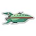 Futurama Planet Express Ship Vynil Car Sticker Decal - Select Size