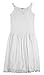 Coral Kids Cotton/Poly V Neck Non Cling Girls Full Slip (8, White)