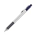 TUL BP3 Ballpoint, Retractable, Medium Point, 1.0 mm, Silver Barrel, Blue Ink, Pack of 4
