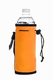 Neoprene Water Bottle Drawstring Insulator Cooler Koozie, Neon Orange by BAGS FOR LESSTM