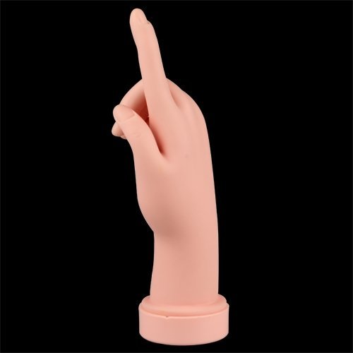 Soft Plastic Fake Practice Hand for Nail Art Training Tips