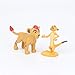 Deluxe Cake Toppers Cupcake Decorations 12 Set with 10 Figures From The Lion King Movie, Movie Sticker and LKRing Featuring Simba, Scar, Hyenas