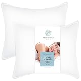 White Classic Bed Pillows for Sleeping | Down Alternative Luxury Hotel Pillow | 2 Pack | Standard Size