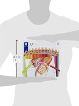 Staedtler 175 M72 Coloured Pencils 72 Assorted Colours Tin view 2