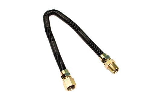Dreffco 1/2 Inch x 30 Inch Non-Whistle Flexible Flex Gas Line for NG or LP