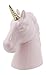Beriwinkle Ceramic Unicorn Piggy Bank, Makes a Perfect Unique Gift, Nursery Décor, Keepsake, or Savings Piggy Bank for Boys & Girls, Blush & Gold