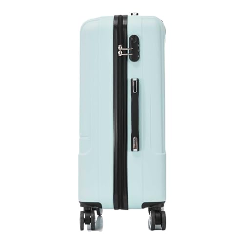 SANTINO Mala de Viagem Grande 32kg Rígida ABS 4 Rodas 360º com Segredo Leve Resistente Flexível Antifurto Verde tamanho 28 polegadas