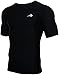 CompressionZ Men's Compression Shirt - Athletic Base Layer for Workouts Running Dry Fit Athletic Training Black Medium