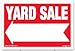 Sam's Signs 3-Pack Yard Sale Sign Kit - Double Sided Red Property Signs with Directional Arrows - 18