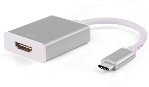 USB C TO HDMI Adapter,Bluwee Aluminum USB 3.1 Type C (USB-C &amp; Thunderbolt 3 Port Compatible) to HDMI 4K UHD Adapter Converter Cable for The New MacBook &amp; More(Grey)