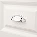 KOOFIZO 10 Pack 3 Inch Bin Cup Drawer Pulls Polished Chrome Cabinet Handles Chrome Cabinet Pulls for Kitchen Cabinets Drawer Dresser Cupboard Bedroom Bathroom