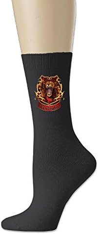 IAIAYA Gryffindor Harry Potter Cotton Crew Socks For Unisex Black