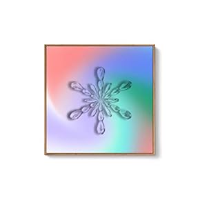 Framed Canvas Wall Art for Living Room, Bedroom Snowflake Theme Canvas Prints for Home Decoration Ready to Hang - 16x16 inches