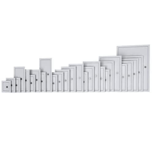 Metal Access Panel with Lock Wall Steel Hatch White Service Door (250mm x 250mm)