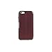 OTTERBOX Strada Series Leather Wallet Case for iPhone 6 PLUS/6s Plus - Frustration FRĒe Packaging - Chic Revival (Warm Black/Maroon Leather)