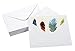 BEST PAPER GREETINGS Blank Greeting Card & Blank Envelope Set - 4 x 6 In, 48 Pack - Watercolor Feather Bird Design