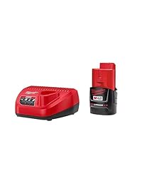 Milwaukee 48-59-2420 M12 2.0 Arrancador de litio, color rojo.