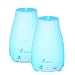 Diffuserlove 2 Pack Max 200ml Essential Oil Diffuser Ultrasonic Aromatherapy Diffuser Cool Mist Humidifiers with 7 Color LED Lights and Waterless Auto Shut-off for Home Office Kitchen Bedroom