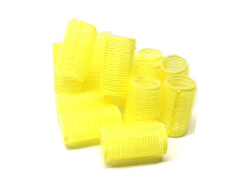 Set of 16 - Medium Size Self Grip Hair Rollers Pro Salon Hairdressing Curlers