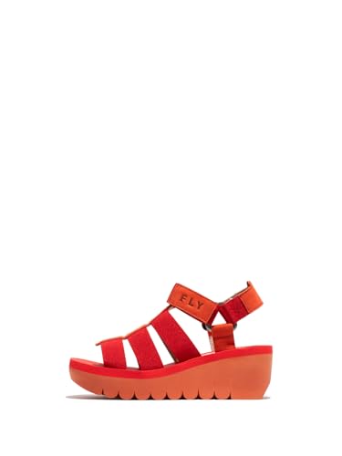 Fly London YOJI198FLY, Sandal Women's Fashion Shoes, DEVIL RED, 9