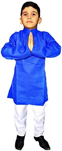 Kashvi White Boys Kurta pyjama - Cotton Cloth