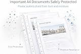 1ABOVE Premium 60 Micron A4 Punched Plastic Wallets 100 Pack view 3