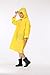 LANSHULAN Womens Unisex Easy Carried Translucent Thicken EVA Raincoat (M(5'-5'5), Yellow)